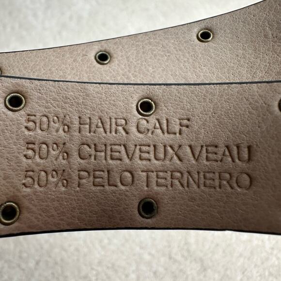 Urban Outfitters Brown and Gold Belt with Circular Buckle - Picture 3 of 7